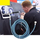 Шланг для аэрографа, пневматический пистолет, ручка-распылитель, плетеная трубка 180 см, высокое качество + адаптер 18 дюйма BSP