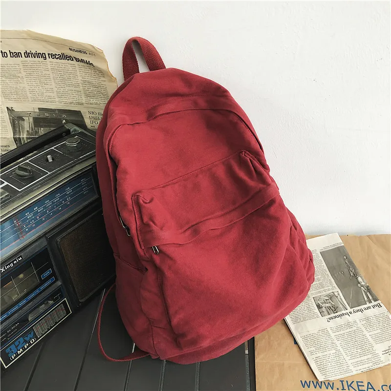 

Girl Women Backpack School Bag Women's Backpack 2021 Student Fashion Canvas Teenager Daypack Teenage Bagpack Teen Rucksack