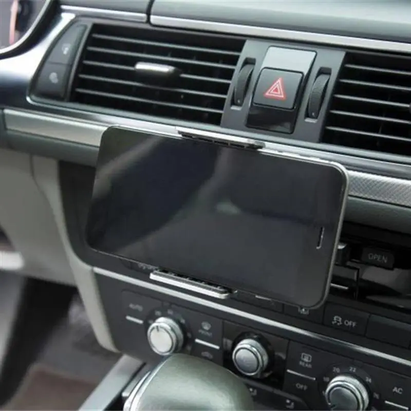 

Universal Car Phone Holder CD Slot GPS Holder Aluminum Alloy Cellphone Bracket 360 Rotating Mobile Phone Mount 3.5-5.5 inch