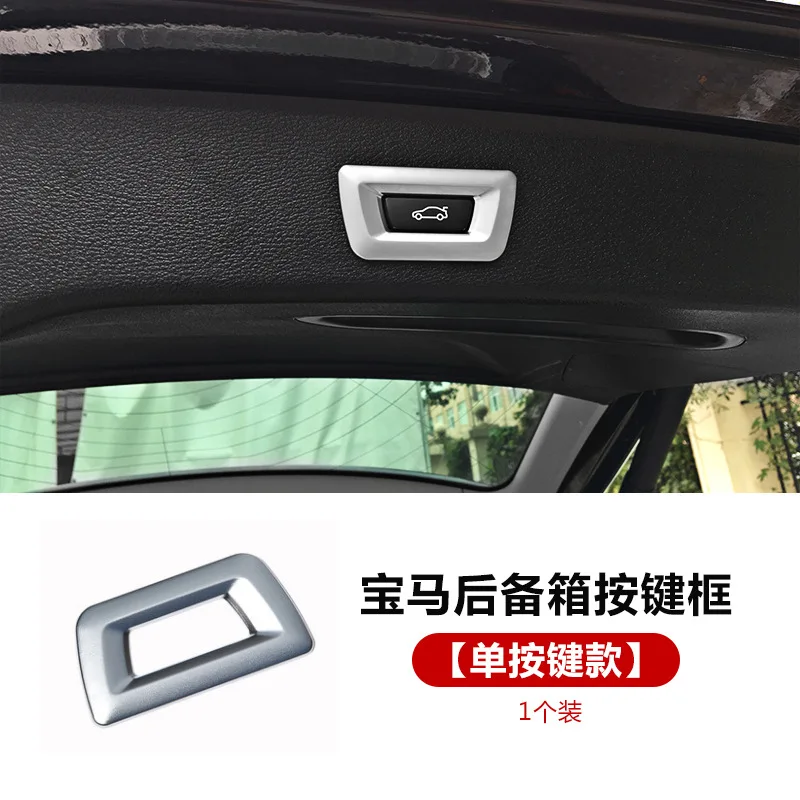 

For BMW X1 X2 X3 X4 X5 X6 E70 E71 F10 F30 F07 G20 G30 G05 G06 Car Decoration Rear Tail Trunk Boot Switch Button Decorative Frame