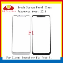 10Pcs/Lot Front Outer Screen Glass Lens Replacement Touch Screen For Xiaomi Pocophone F1 Poco F1 Glass With OCA