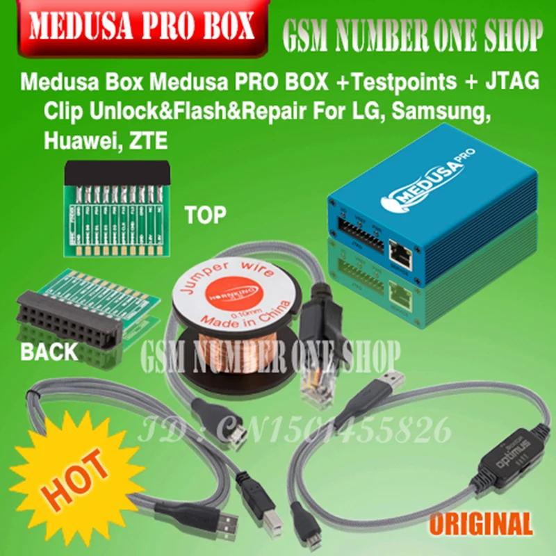 Медуза PRO Box Медуза коробка+ JTAG зажим eMMC для LG для samsung для huawei с Оптимусом кабель