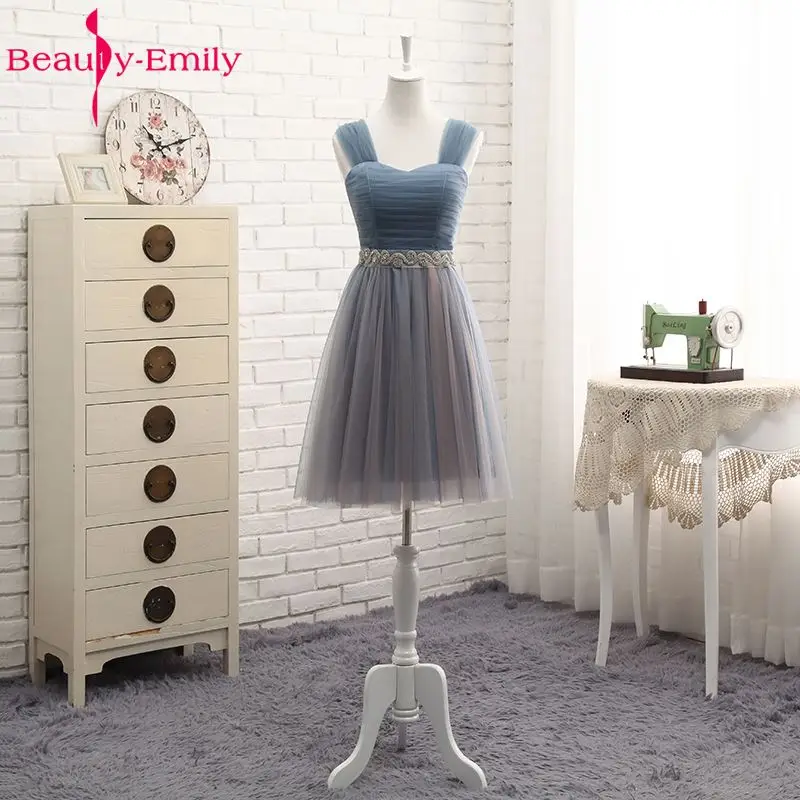 Blue D Short Темно-розовые кружевные платья невесты из тюля Свадебные платья-трапеция выпускного вечера Платья для вечеринки - Цвет: Blue D Short
