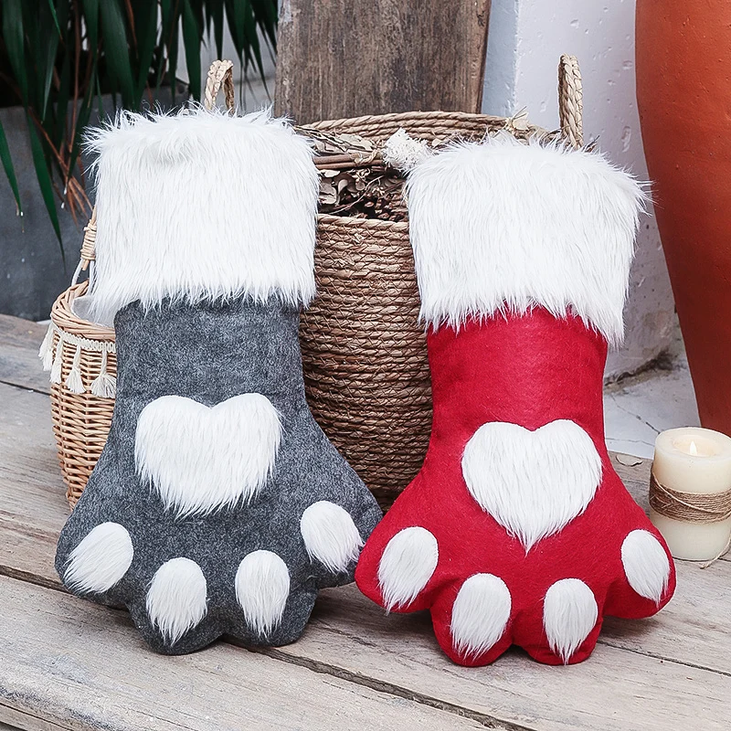 Рождественская подвеска мультяшная Медвежья Лапа рождественские сумки для