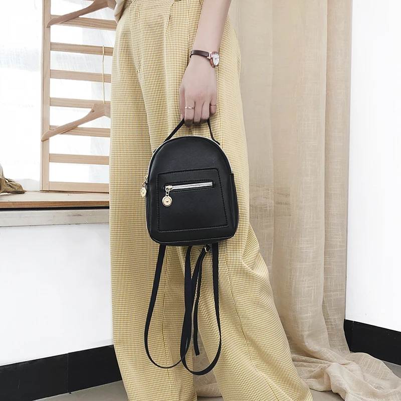 Новый женский мини рюкзак из искусственной кожи дикая школьная сумка дорожная