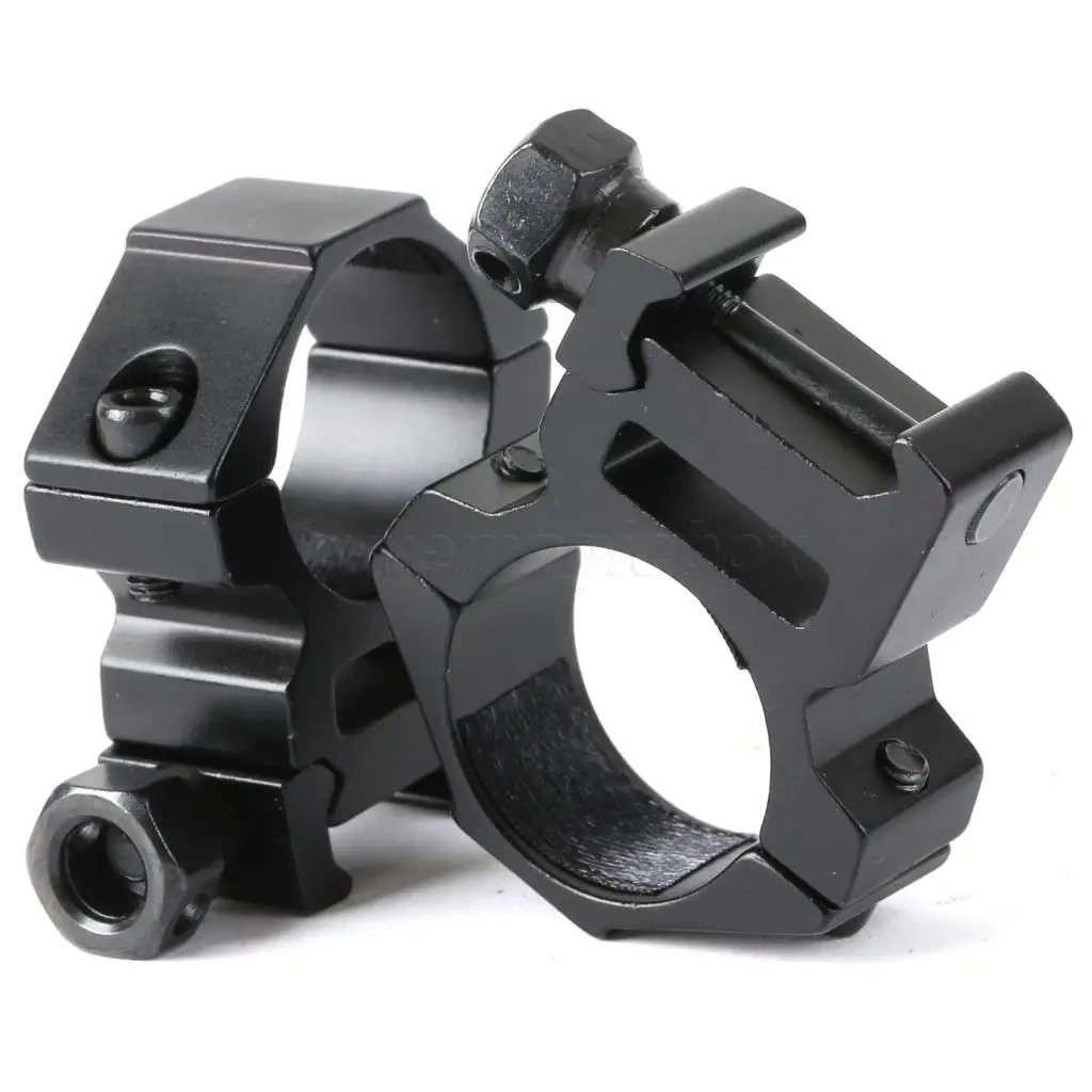 1Pair 2Pcs Tactical 1 Inch 25.4mm Ring Flat Top Medium Profile Scope Mounts Hunting Bottom 21mm Rail Dovetail Weaver Mount | Спорт и