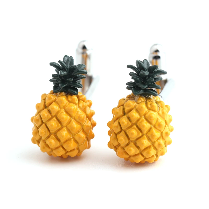 

Pineapple style painted Cufflinks