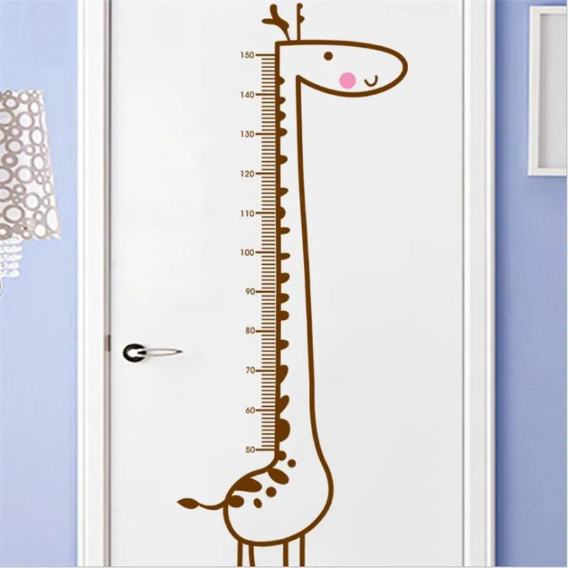 1 шт 50 ** 70 см простая Настенная Наклейка с изображением жирафа детская комната