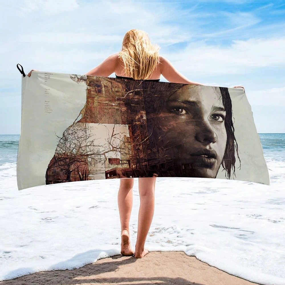 Последнее из нас банное полотенце микрофибры пляжное женское шелковое длинное