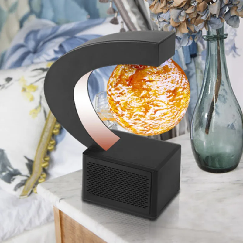 Luz LED de Sol de levitaci&oacute;n magn&eacute;tica flotante con Altavoz Bluetooth, L&aacute;mpara electr&oacute;nica antigravedad, novedad, decoraci&oacute;n del hogar, regalos de cumplea&ntilde;os-0