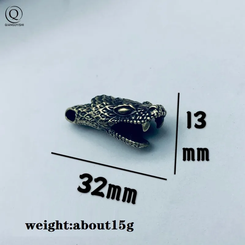 Мужской дизайн ретро боа змея Монстр Латунное Ожерелье Подвеска ювелирные