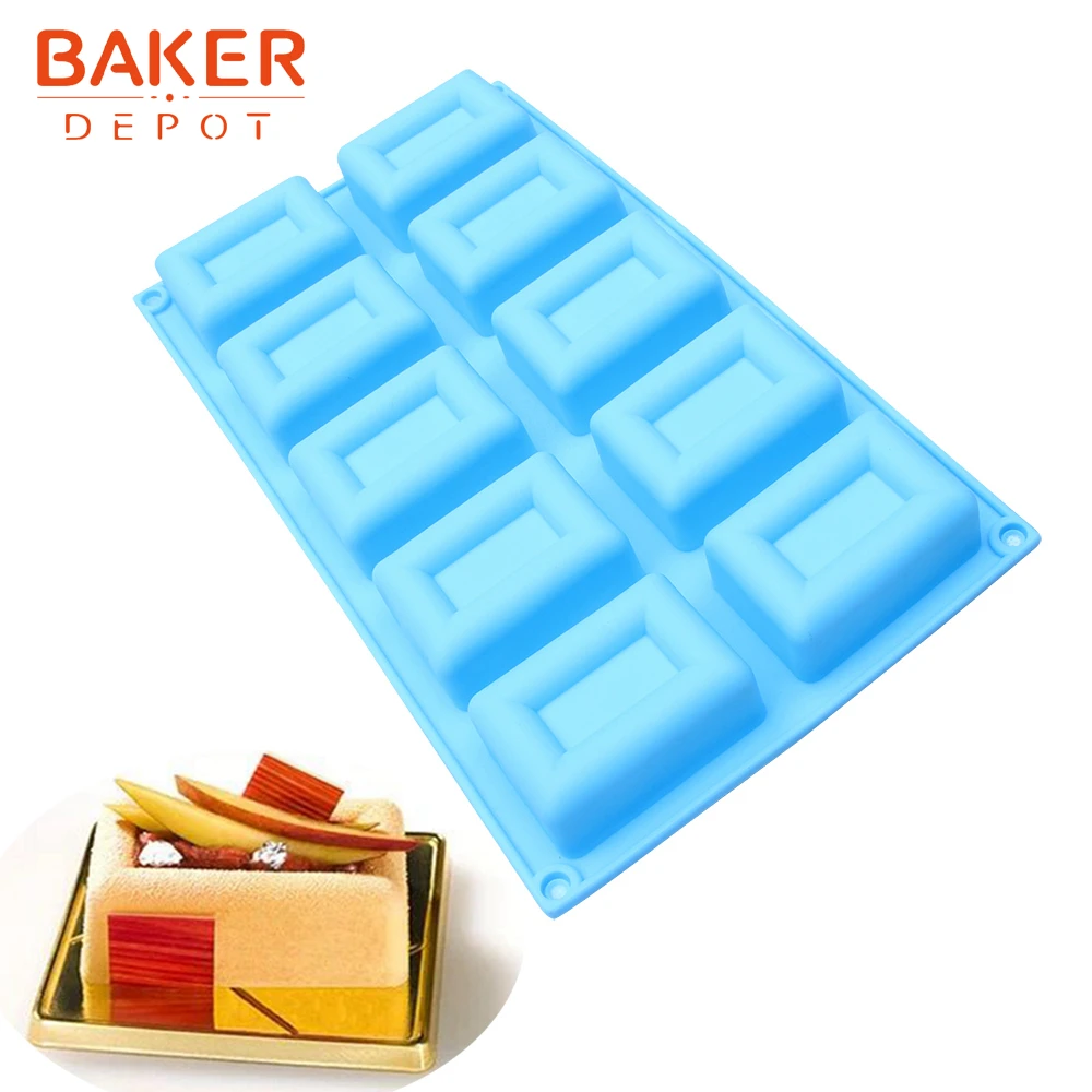 BAKER DEPOT силиконовая форма для шоколадного мыла Прямоугольная выпечки