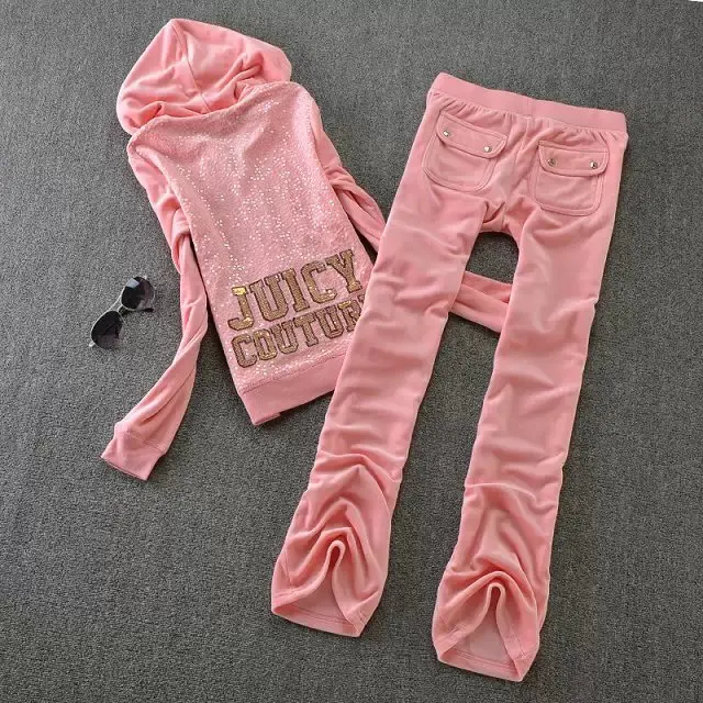 

Autumn Velvet Stacked Women's Set Zipper Hoodies Ruched Pants Set Sport Tracksuit Two Piece Outfit Active Sweatsuit