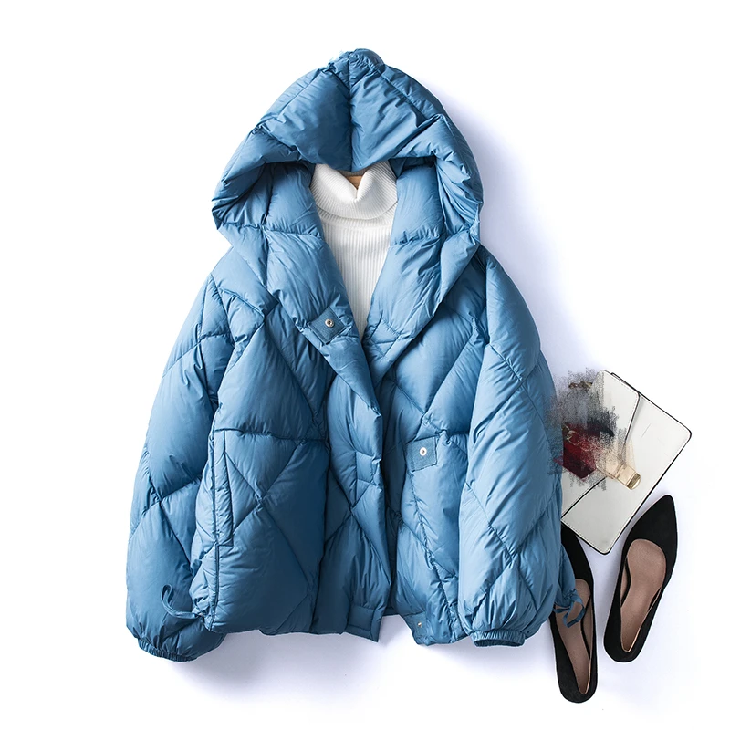 

High Quality Winter Duck Down Jacket For Women 2020 Oversize Parkas Coat Warm Thick Coat Female Hooded Office Lady Winter Jacket