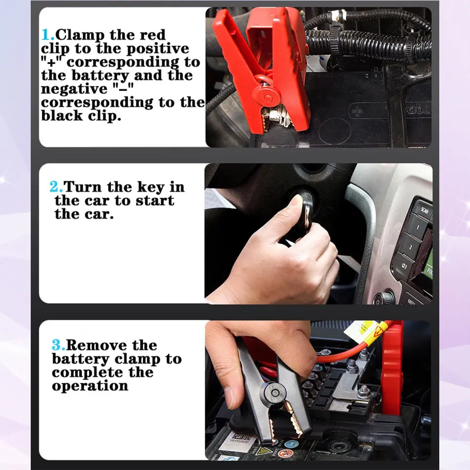 

12V automobile starter, 28000mah, portable battery charger, diesel automobile starter
