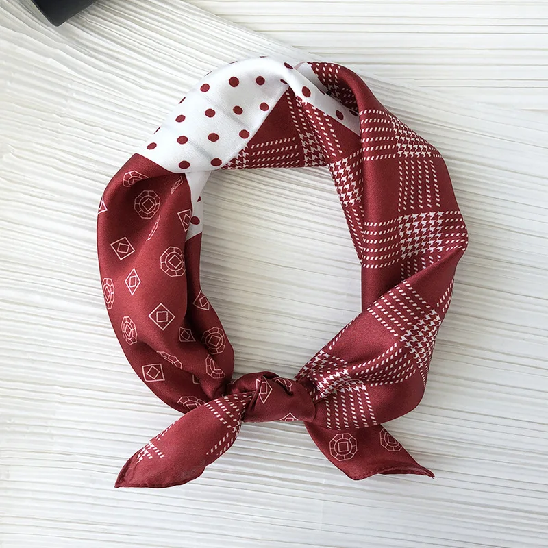 

2021 Fashion Women Shawls Wraps for Ladies Neckerchief 100% real Silk Scarf Scarves Pashmina Female Shawl Hair Hijab Bandana