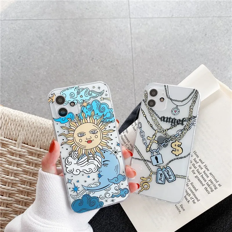 

Cute Cartoons animal clear rabbit Couple soft Case For iPhone 11 12 Pro Max mini 7 8 Plus XR X XS MAX SE 2020 phone cover fundas