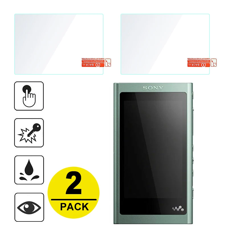 2x закаленное Стекло Экран протектор для Sony Walkman NW A55 A50 nw a55 a50 wm1a wm1z MP3 плеер|Защита
