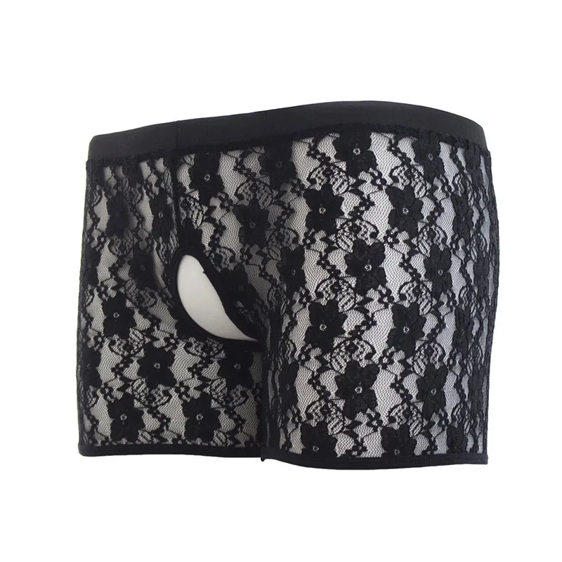Мужское нижнее белье сексуальные кружевные трусики мужские прозрачные с