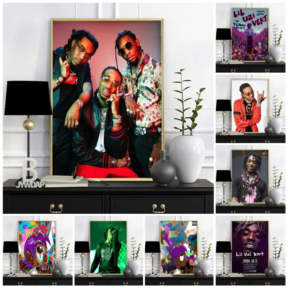 

Canvas Painting Hip Hop Music Star Rapper New Lil Uzi Poster and Prints Bar Bedroom Living Sofa Wall Art Home Decor Picture