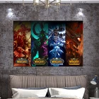 1 шт. World of Warcraft (WOW), фэнтезийная видеоигра, крутой Настенный декор, художественный принт, Постер без рамы