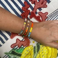 quanchi fashion tila beads bracelet colorful friendship stretch bracelets candy miyuki beads mixed strand pulseras jewelry 2021