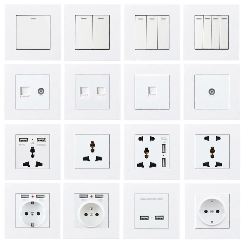 Atlectric светильник переключатель 1 2 3 4 банда способа включения/выключения кнопка