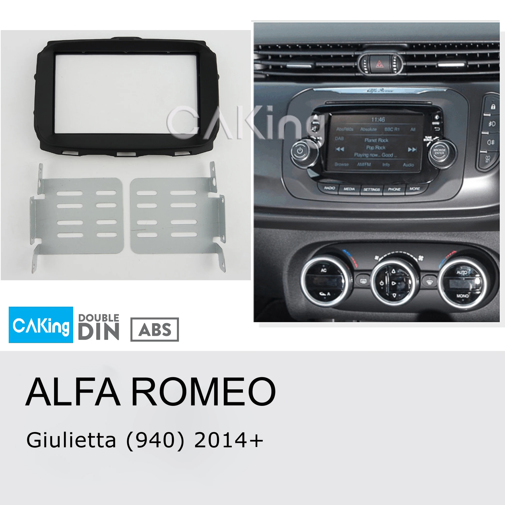 Двойная Din Автомобильная радиопанель Fascia Для ALFA ROMEO Giulietta (940) 2014 + комплект для
