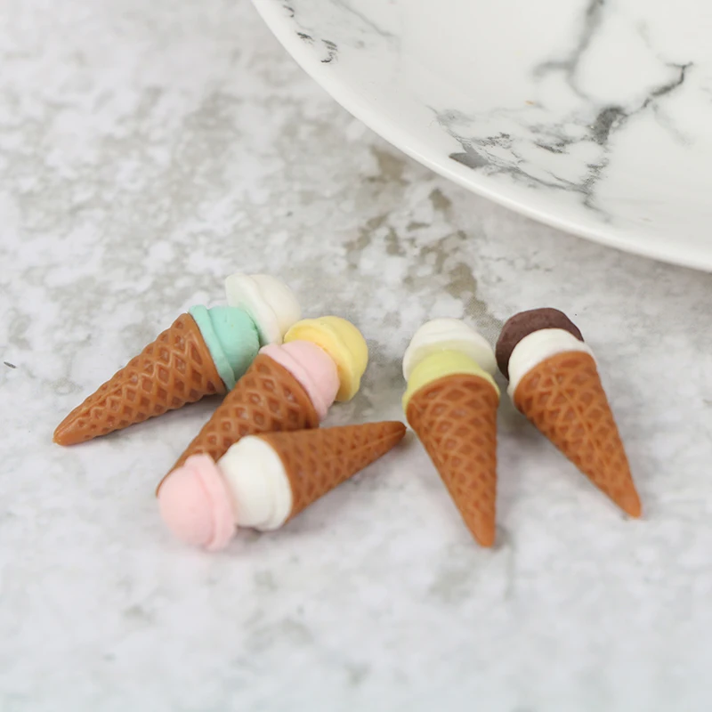 

1:12 Dollhouse Miniature Ice-cream Cone Mini Food Pretend Play Kitchen Toy