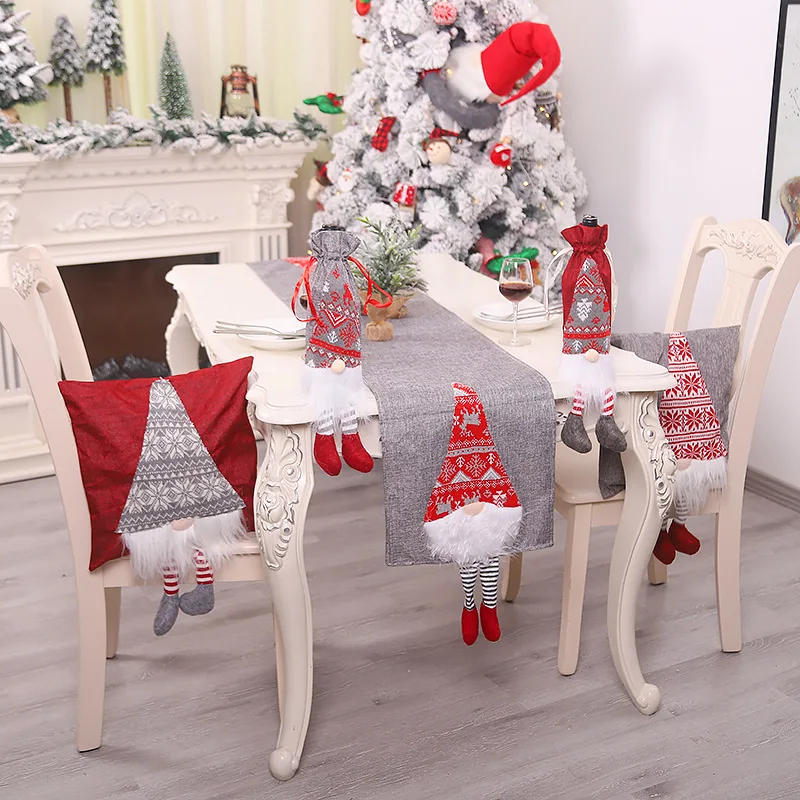 

Christmas Table Runner Faceless Doll Forester Xmas Party Decor Table Runners For Home Xmas Ornaments Happy New Year 2022 Navidad