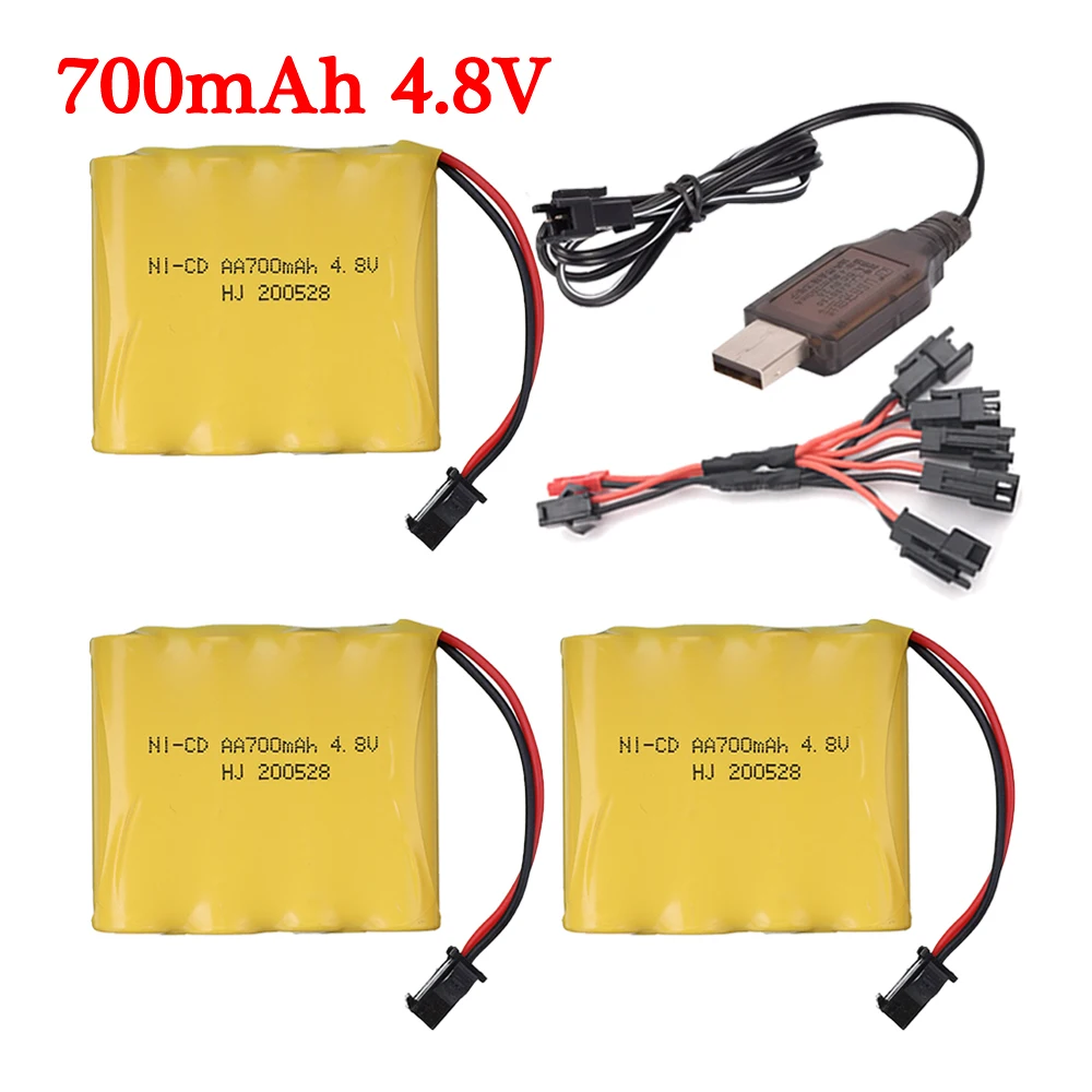S Trucks Tanks Robots Boats Guns Parts 4*aa 4.8 V Volt Bateria Sm-2p Plug