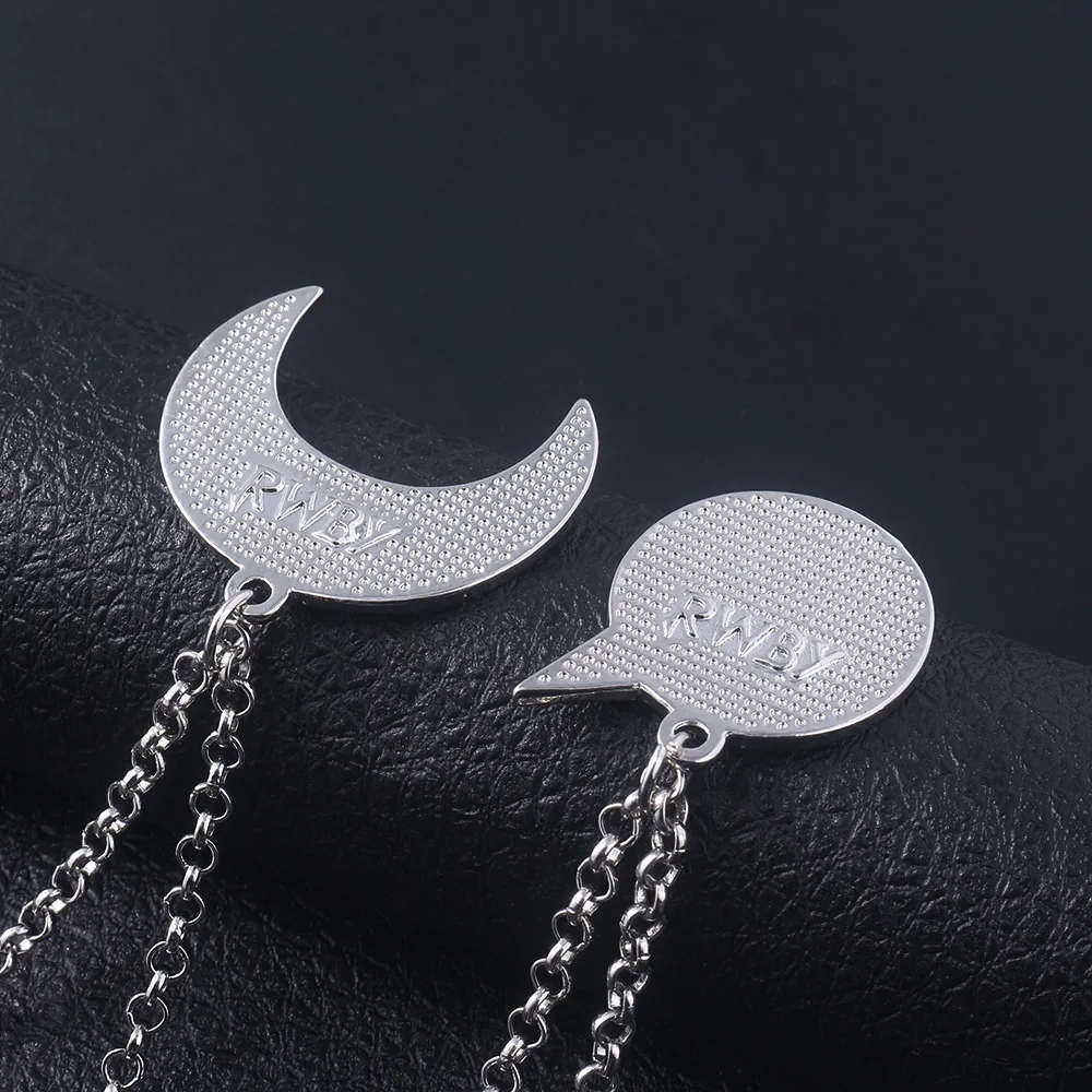 

High Quality Necklaces Weiss Schnee Blake Belladonna Crescent Rose Symbol Pendants Keyring Choker Women Men Jewelry Gift