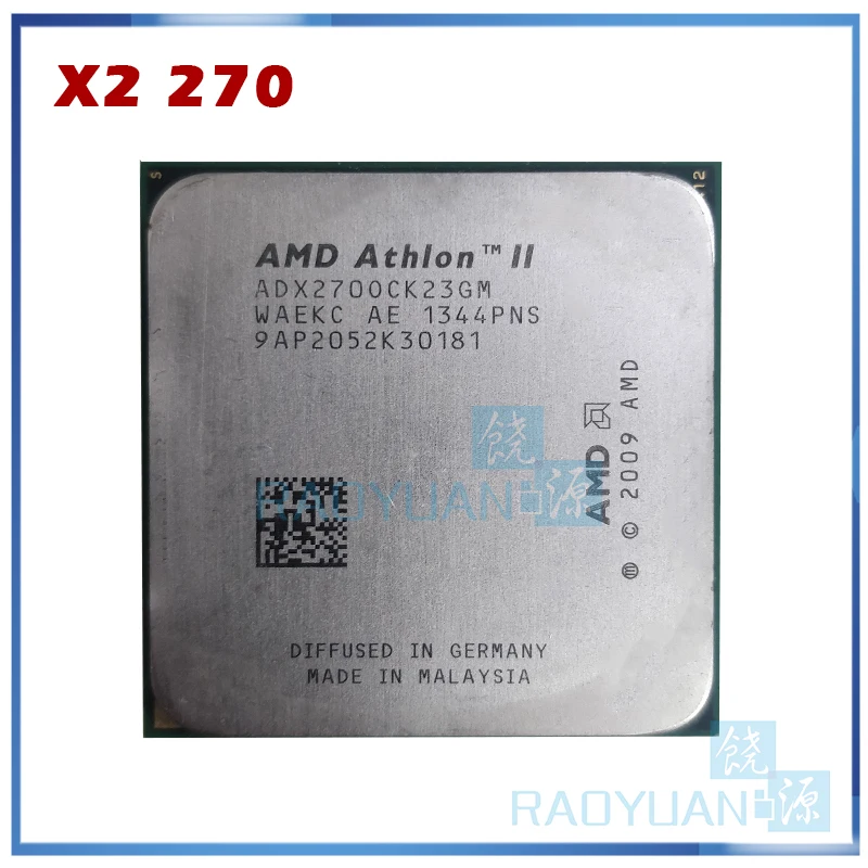 AMD Athlon X2 270 X2-270 3 4 ГГц двухъядерный процессор Процессор ADX270OCK23GM гнездо AM3 938pin |