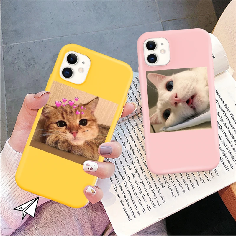 

Lovebay For iPhone 11 Soft TPU Case For iPhone 13 12 11 14 Pro Max XS Max XR X 7 8 6 6S Plus 5 SE2020 Cute Cat Dog Pattern Cover