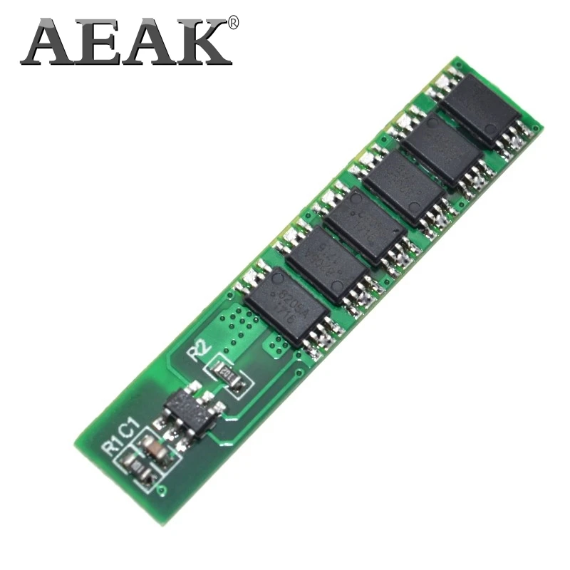 AEAK 1S 15A литий-ионный BMS PCM плата защиты батареи pcm для 18650 литий-ионный аккумулятор
