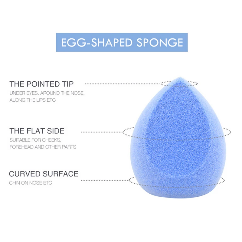 MIXDAIR New Makeup Sponge Microfiber fluff Surface Powder Cosmetic Puff Foundation Liquid Make Up Tool Dry Wet Double Use |