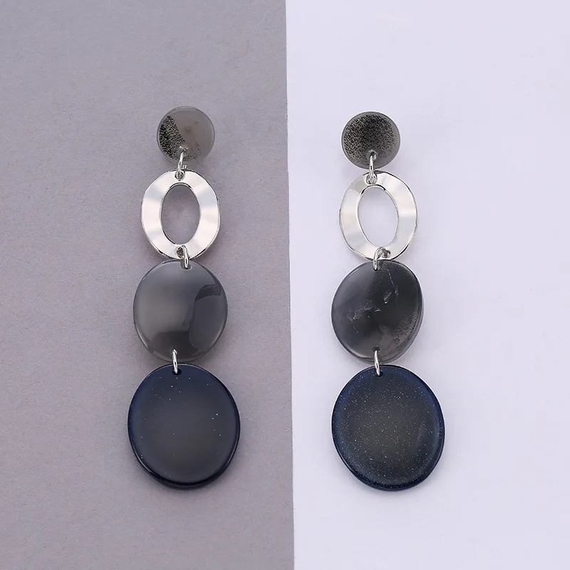 Массивные серьги акриловые длинные большие овальные Висячие для женщин Kolczyki