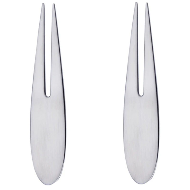 

Fruit Fork Stainless Steel Tasting Appetizer Fork for Cake Dessert Salad Mooncake, Stainless Steel Silver