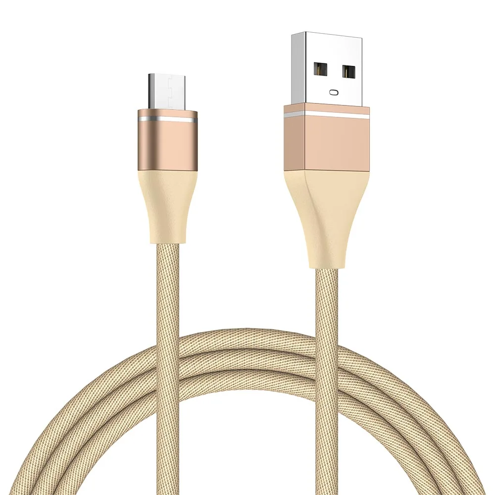 MUSTTRUE USB Micro кабель для HUAWEI xiaomi htc кабель для передачи данных 0,25 м 1 м 2 м 3 м micro usb провод для samsung s7 Micro зарядное устройство - Цвет: Gold