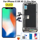 100% протестированный OLED ЖК-дисплей для IPhone X XS XR 11, ЖК-дисплей, 3D сенсорный дигитайзер в сборе, сменный дисплей с маленьким давлением