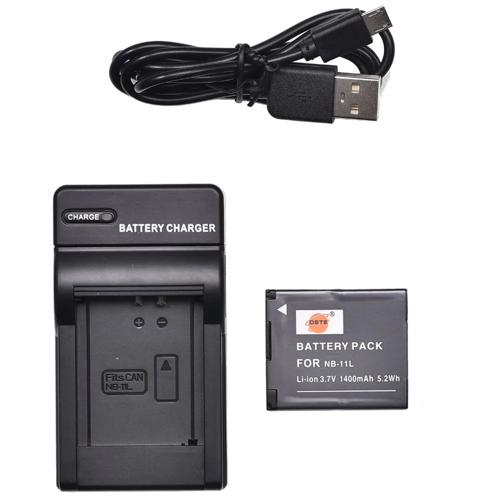 2 шт. 1400 мАч 3 7 в NB-11L NB11L DSTE зарядное устройство для Canon A2400 IS IXUS 125 HS 275 IXY 430F 420F ELPH 320 |