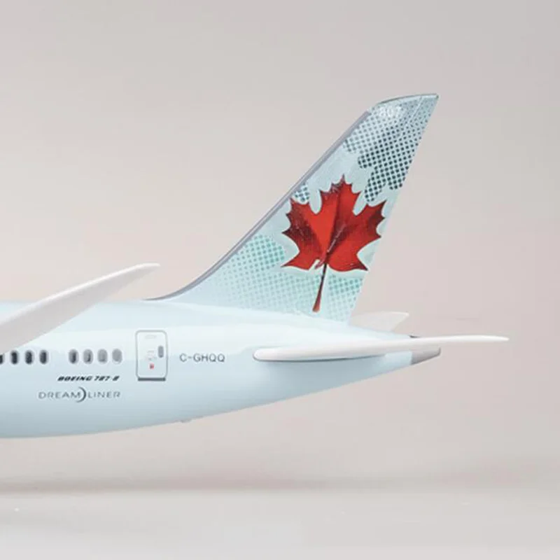 1/130 весы 47 см самолет B787 Dreamliner Канада авиакомпаний Модель W светильник и колеса