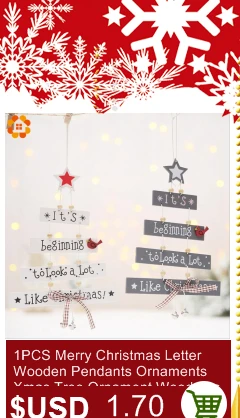 1 шт. Деревянные Подвески в форме рождественской елки DIY Санта-Клаус/Снеговик, Рождественская елка, олень, украшения для рождественской вечеринки, детский подарок