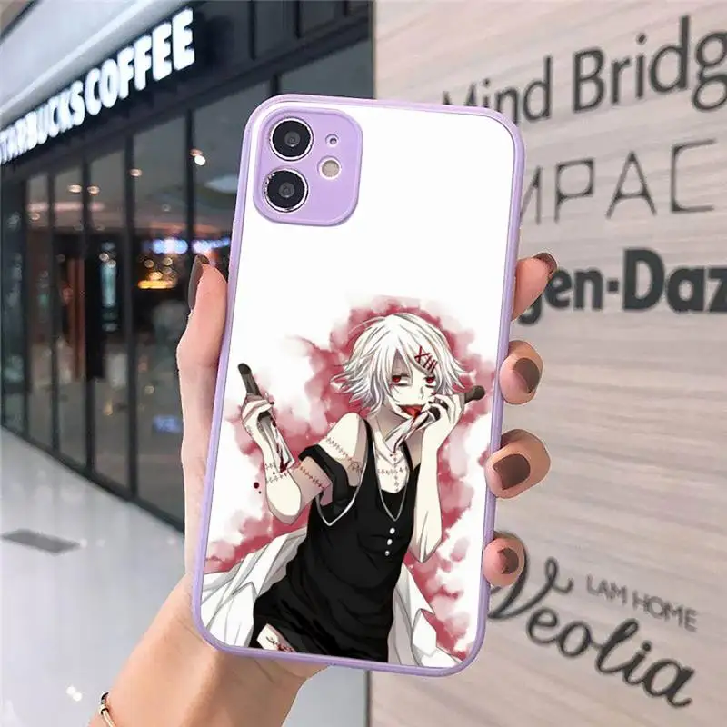 

anime JUUZOU SUZUYA Tokyo Ghouls Phone Cases matte transparent For iphone 7 8 11 12 plus mini x xs xr pro max cover