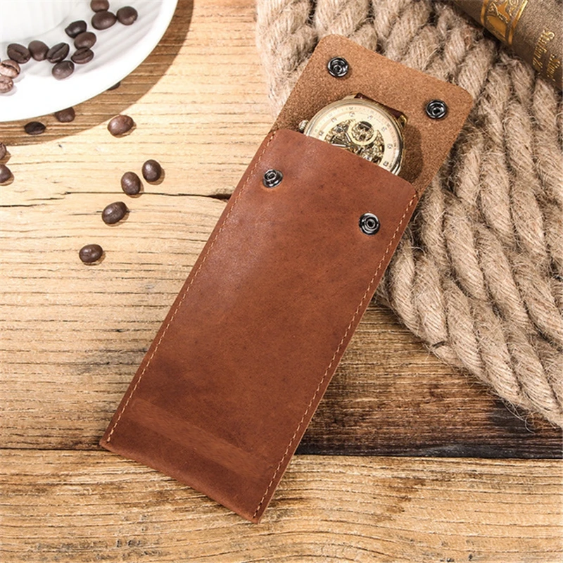 Коробка для часов из натуральной кожи в стиле ретро портативная дорожная сумка