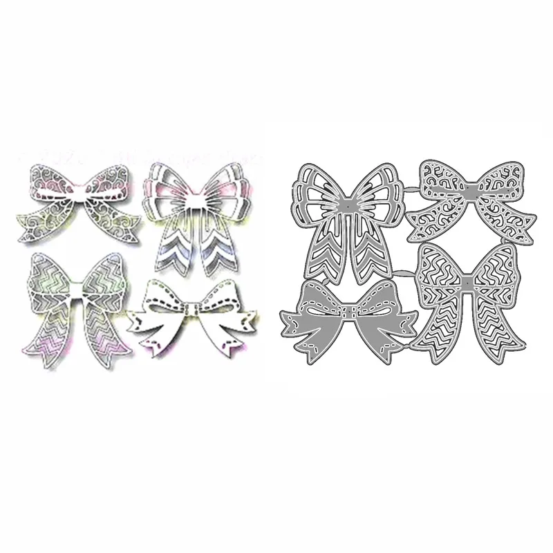 Новинка 2020 металлические высечки и Скрапбукинг для изготовления бумаги Необычные банты рамка тиснения