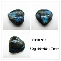 60g natural labradorite heart shape crystal stone pendant moonstone rock tumbled stone reiki healing mineral specimen collection