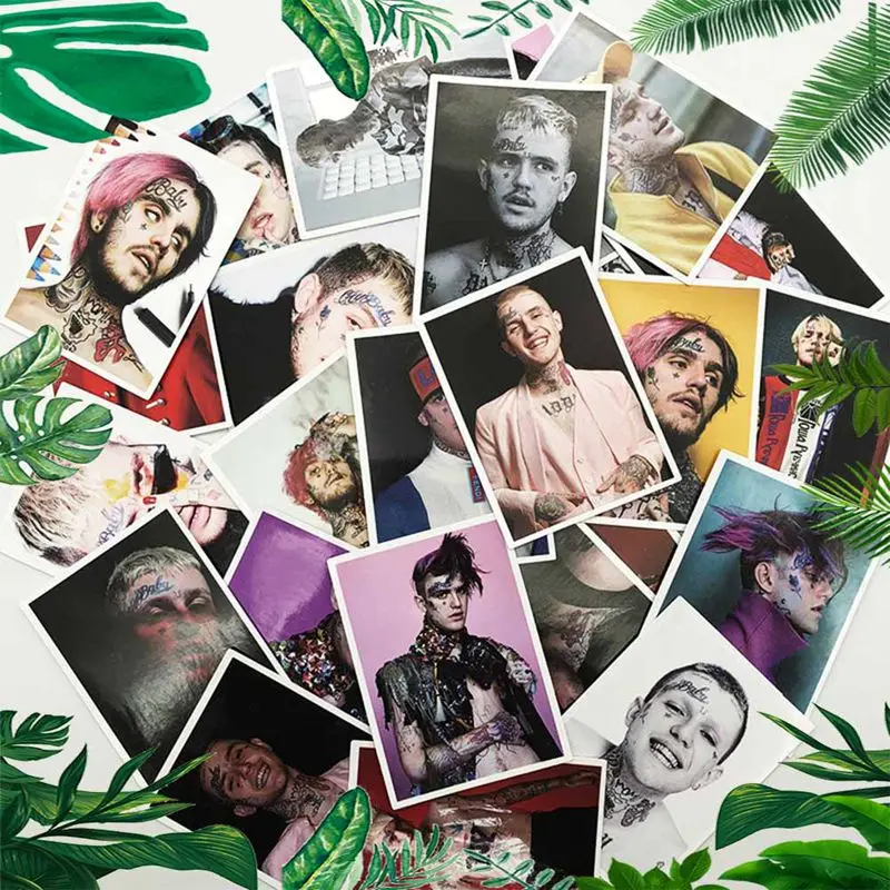 

25 Rapper Lil Peep Stickers, graffiti stickers - picture color