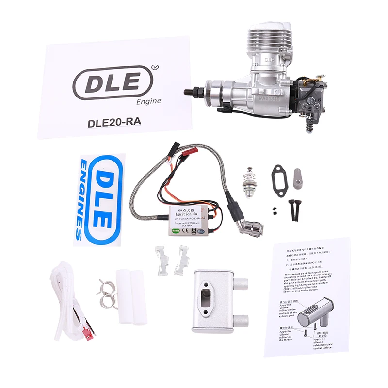 Новый оригинальный бензиновый двигатель DLE 20CC DLE20RA 20RA для радиоуправляемой