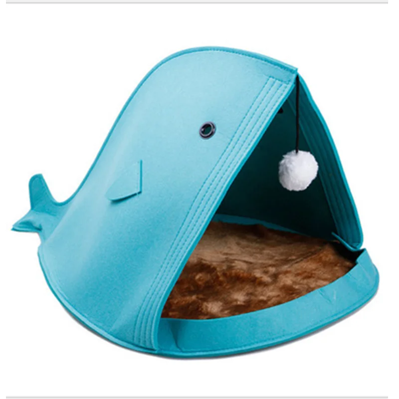 Милые кошки собачье гнездо коврик для кровати войлочное питомца моющееся в форме